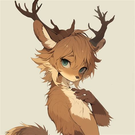 femboy furry deer --niji 6 | furry.ai