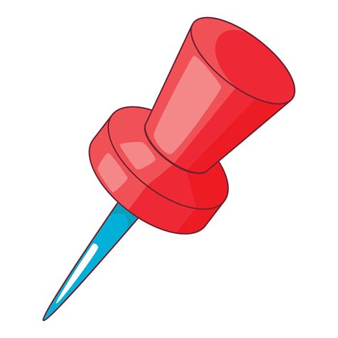icono de alfiler, estilo de dibujos animados 14987423 Vector en Vecteezy
