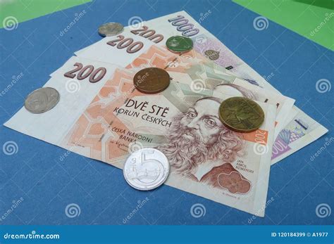 Czech Koruna Notes and Coins, Czech Republic Stock Image - Image of koruny, bill: 120184399