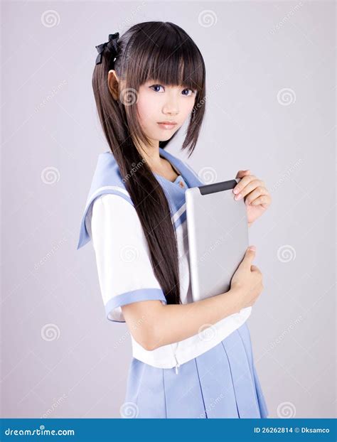Japanese Cute Teen School Girl Stock Photo - Image of lolita, student ...