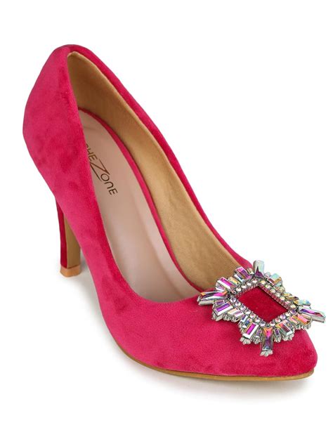 Buy Shezon Women's Pink Color Heels (SBD9246_Pink_35) at Amazon.in
