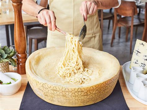 The Art of Pasta Alla Ruota (Cooking Pasta In A Cheese Wheel)