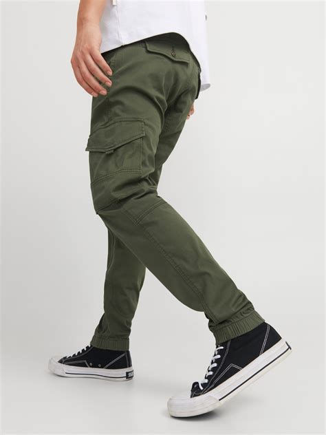 Slim Fit Cargo trousers | Dark Green | Jack & Jones®