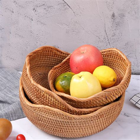 Fruit Baskets Vintage Bowl Organizer Tray for Kitc... - Grandado