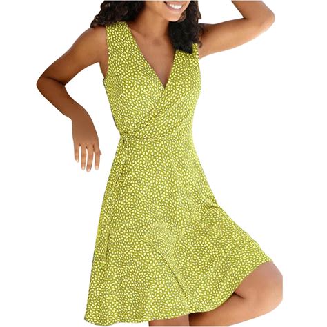 Fsqjgq Womens Summer Dresses Long Dresses for Women Party Dress Petite ...