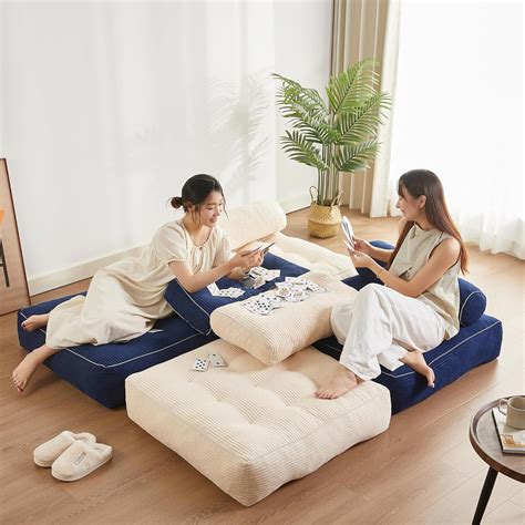 Ebern Designs Bedroom Folding Chair Bed, Futon Sofa Bed, Adult Floor ...