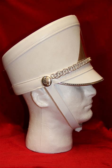 White Marching Band Hat