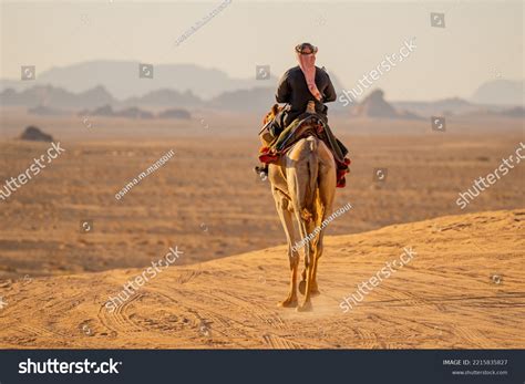 Bedouin Man Riding Camel Wadi Rum Stock Photo 2215835827 | Shutterstock