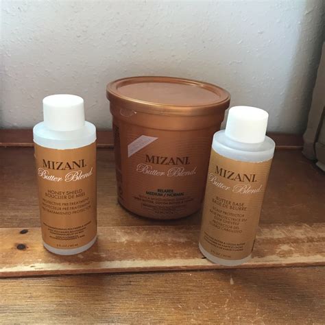 Unused Set of Mizani Butter Blend Relaxer Medium/Normal & Honey Shield ...