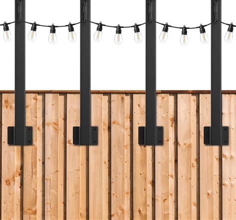 AILBTON 4 Pack 1.3FT Suspension Outdoor String Light Poles for Outside ...
