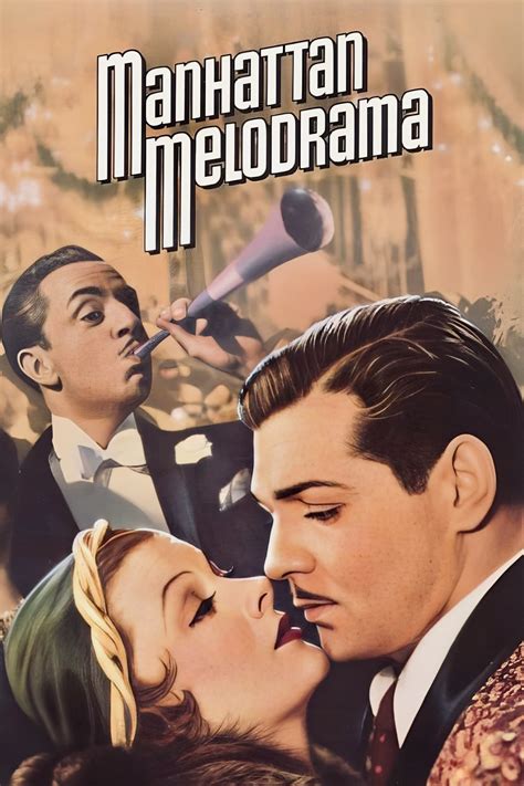 Manhattan Melodrama Plakat Manhattan Melodrama – Elegant Poster