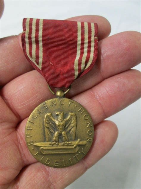 Original, WWII, Good Conduct Medal, Efficiency-Honor-Fidelity | #3915637483