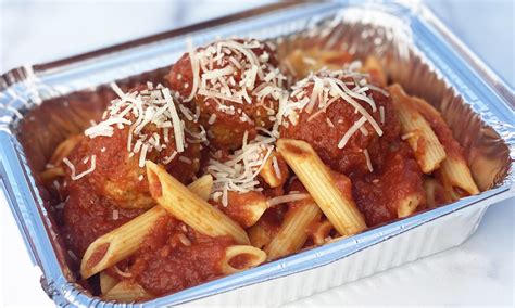 Penne and Meatballs_to-go - Sapphire at School