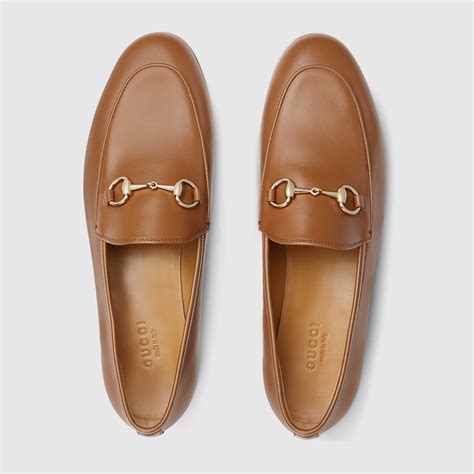 Women's Gucci Jordaan loafer in brown leather | GUCCI® NZ