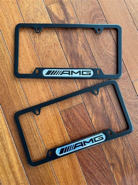 OEM AMG / Mercedes License Plate Holder / Frames x 2 | Mercedes-Benz Forum