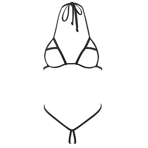 Buy HERRYLO Micro Bikini Extreme Slutty G String Bikinis Crotchless Exotic Women Lingerie No ...