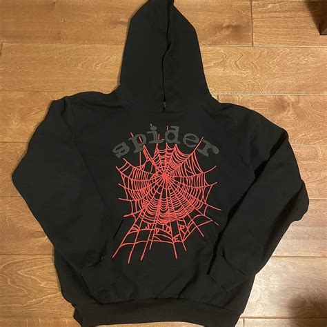 Spider Worldwide Hoodie OG Black Size L Brand... - Depop
