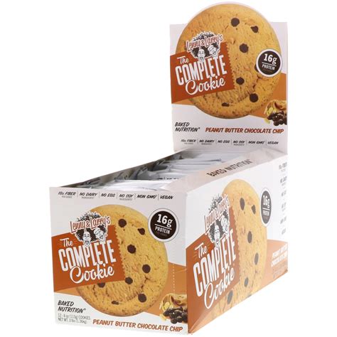 Lenny & Larry's, The COMPLETE Cookie, Peanut Butter Chocolate Chip, 12 ...