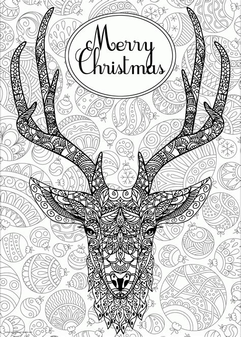 Adult Christmas Coloring Pages