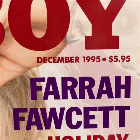 Playboy Magazine- December 1995- Farrah Fawcett | Boardwalk Vintage