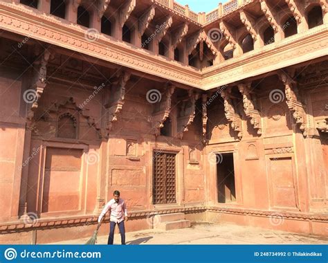 Red Fort - Agra - Lal Qila. (1565-1573) . India . Editorial Photography ...