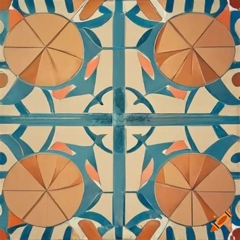 Art deco floor tiles on Craiyon