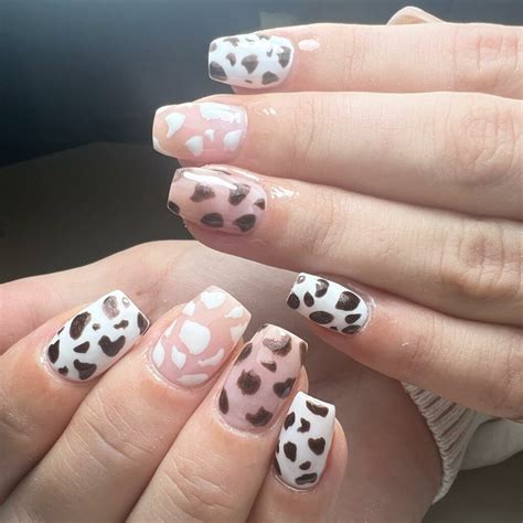 Brown Cow Print Nails: 30 Wild Manicure Ideas to Try - Nail Designs Daily