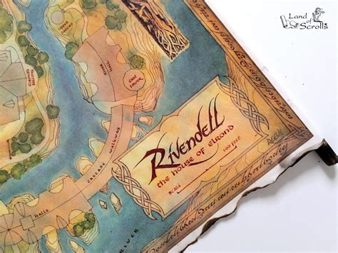 Map of Rivendell Lord of the Rings Map Middle Earth - Etsy Singapore