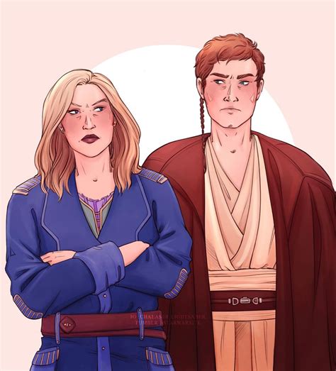 Obi Wan Kenobi And Satine Kryze (obitine) during the Year on the run
