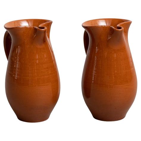 Mid 20th Century Set of Two Traditional Spanish Ceramic Vases For Sale ...