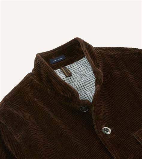 Brown Corduroy Forestière Jacket – Drakes