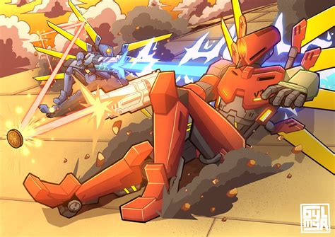 v1 and v2 (ultrakill) drawn by gylmyr | Danbooru