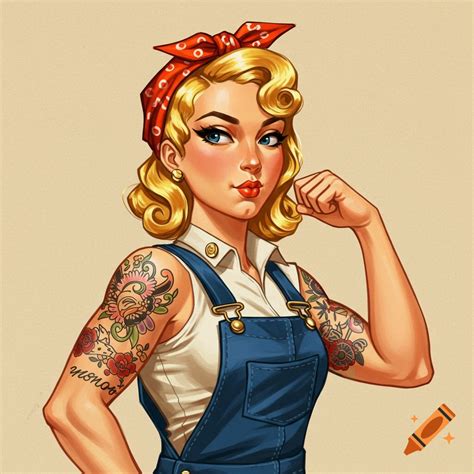 Rosie The Riveter Pin Up Tattoo