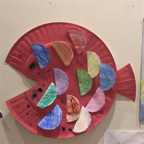 Paper Plate Rainbow Fish Craft | Rainbow fish crafts, Fish crafts ...