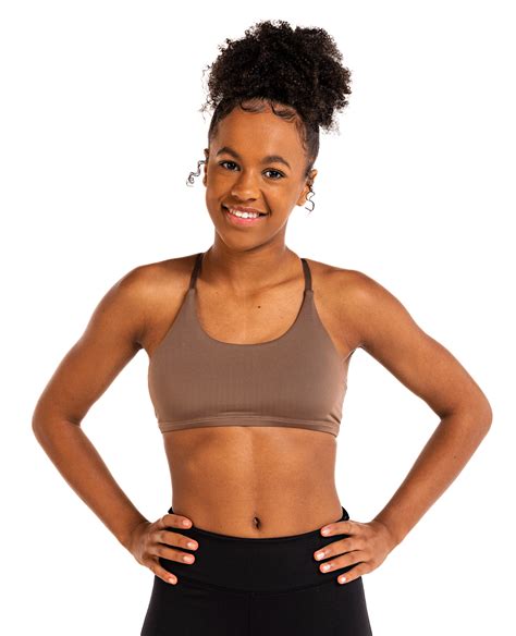 Multiway Sports Bra – Dark Nude - Little Stars Leotards