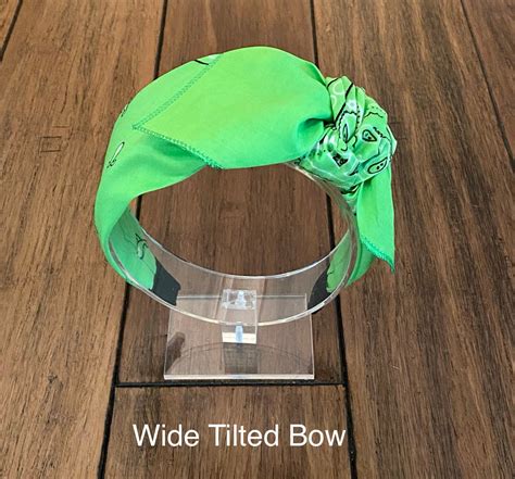 Lime Green Bandana Knot Tie Headband - Etsy