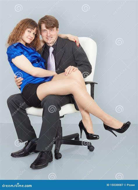 Young Woman Sitting on Lap of a Man Stock Image - Image of human, smile ...