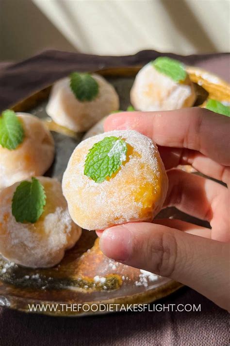 Mango Mochi (Easy Microwave Recipe) - The Foodie Takes Flight