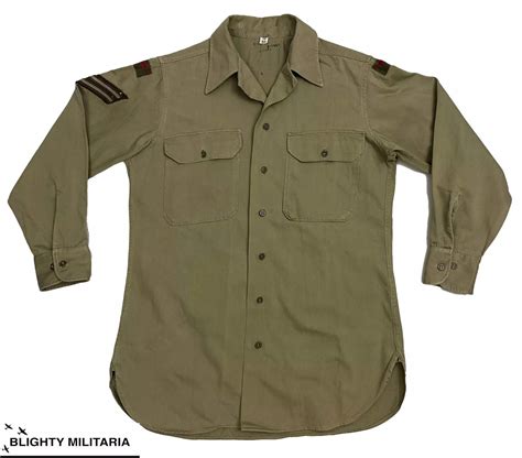 Original WW2 US Army Enlisted Men's Shirt - RAF Issued in Shirts