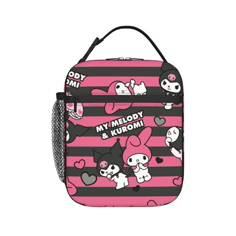 Kuromi And My Melody Lunch Box for Women Men,Lunch Bag,Reusable Insulated Lunch Tote,Small ...