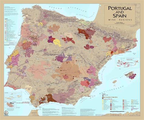 Spanish wine regions map - danbery