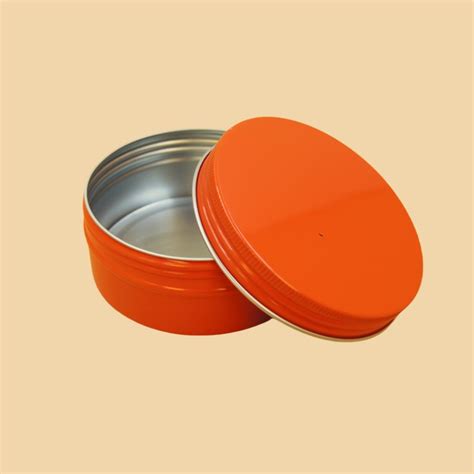 Round Red Aluminum Tins is Good For Cosmetic and Candles
