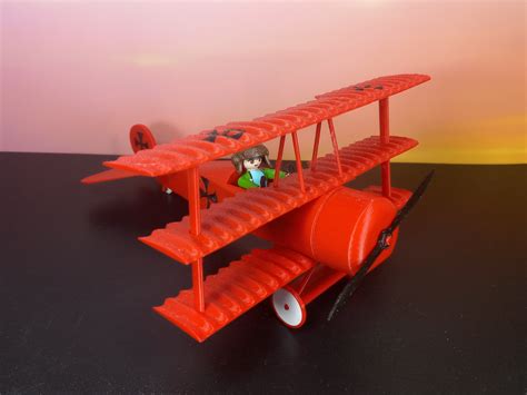 STL file RED BARON AIRPLANE / ACCESSORIES FOR PLAYMOBIL 🛩️ ・3D printer ...