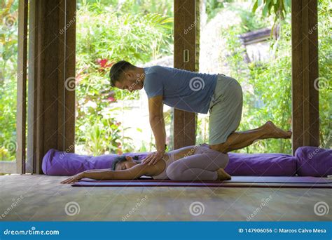 Young Beautiful and Exotic Asian Balinese Woman Receiving Body Healing ...