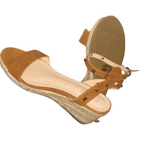 Catherine Malandrinos Tan Espadrille Heel Platform... - Depop