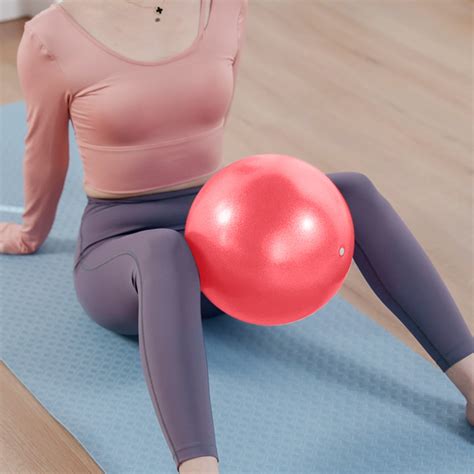 Pilates Ball Mini Yoga Ball, 9.8 Inch Small Exercise Ball for Between ...