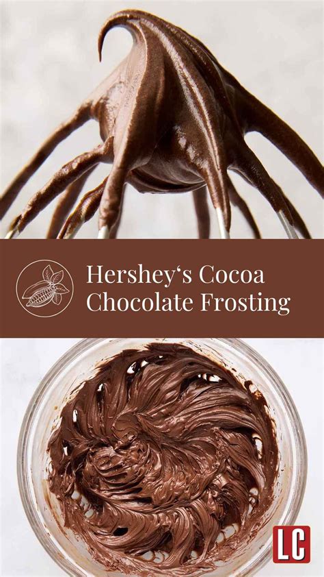This rich and creamy homemade Hershey's chocolate frosting recipe is ...