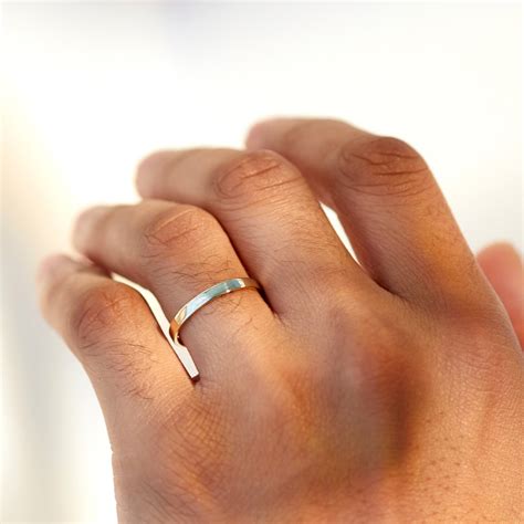 Classic Flat 2mm Gold Wedding Band | Catbird