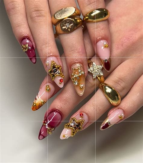 Nail Studio DystoPia on Instagram: " ️🐆⚜️ Inspo: @yuzunailz" | Funky ...