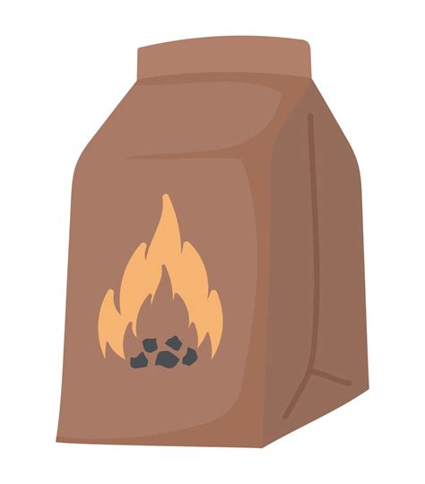 bag of charcoal 16755449 Vector Art at Vecteezy